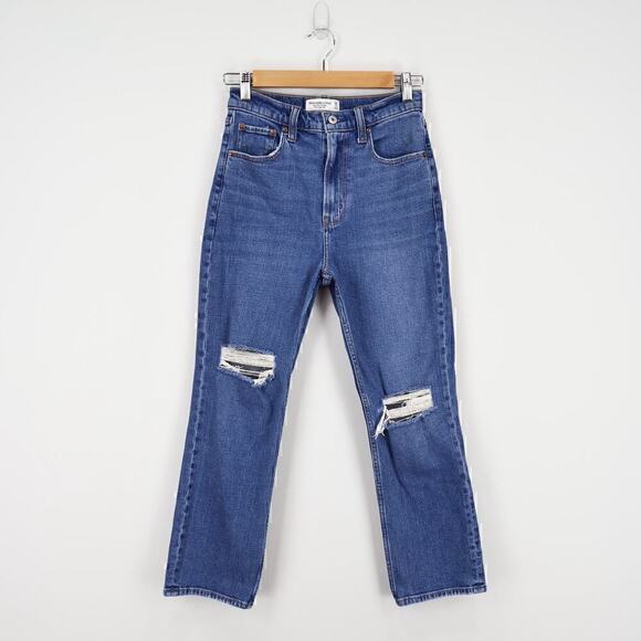 Abercrombie & Fitch Denim - Abercrombie & Fitch Ultra High Rise Ankle Straight Jean Size 26 Short